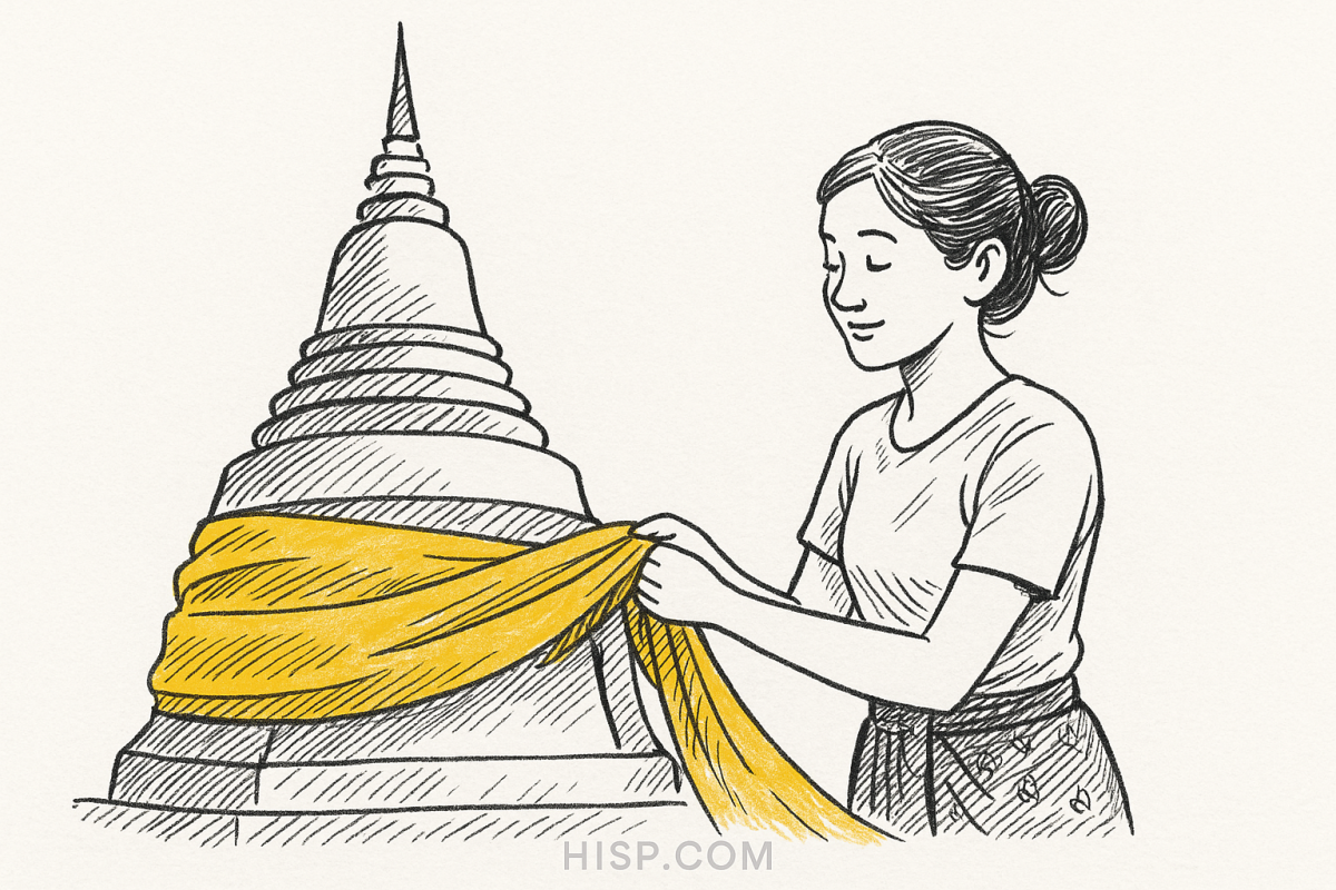 คำอธิษฐานห่มผ้าพระธาตุ 9 พิธีกรรมทางพระพุทธศาสนา มาอย่างยาว?