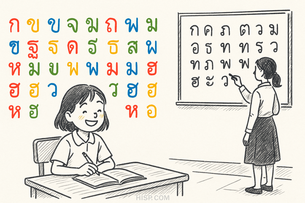 พยัญชนะไทย 9 แทนเสียงในภาษา 44 ตัว โดยรากฐานของมาตลอดจน?